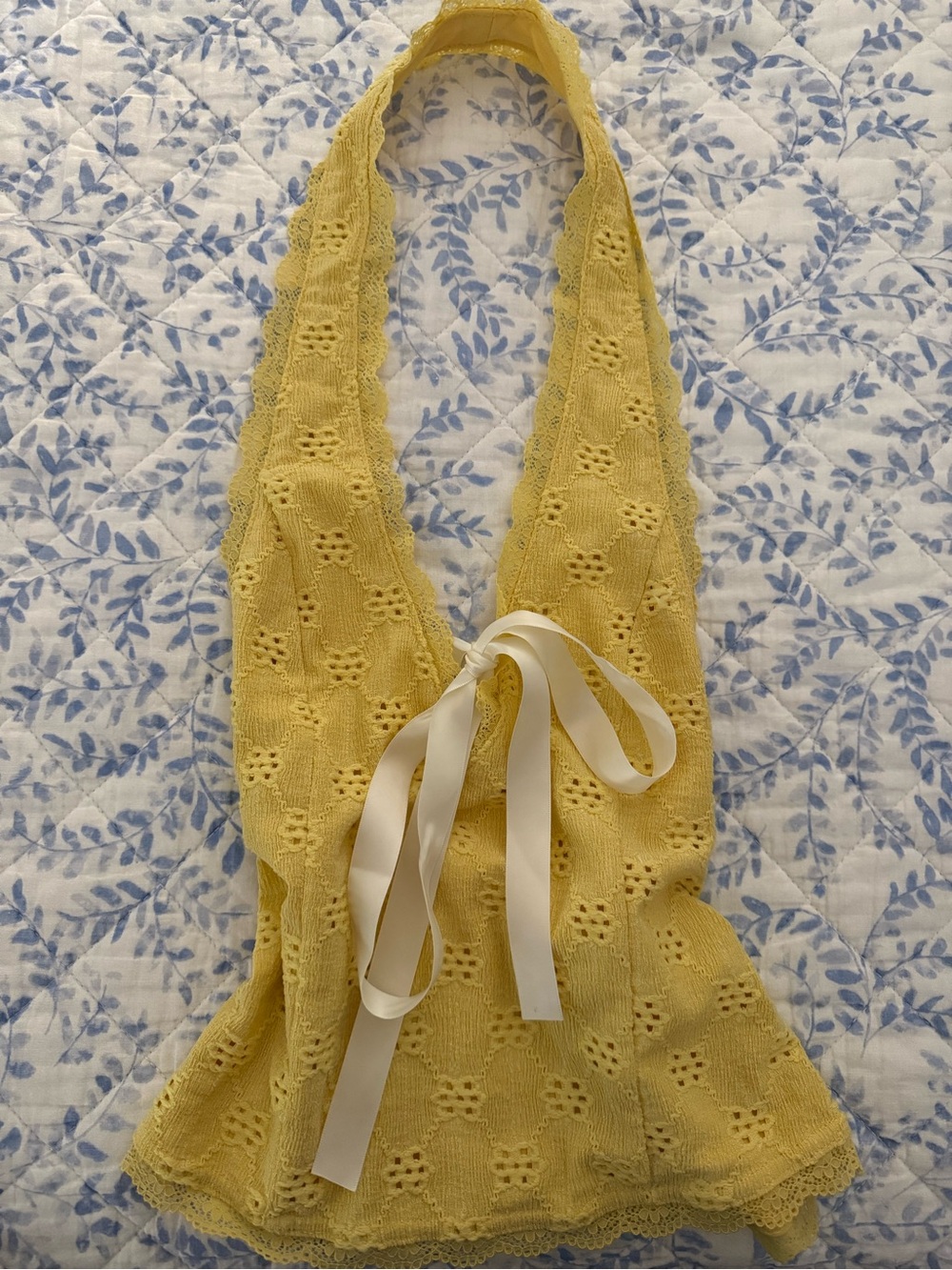Urban Outfitters Yellow Halter Top